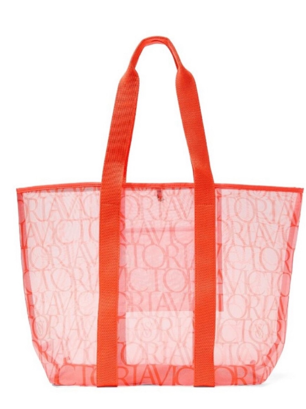 Victoria's Secret Orange Mesh Beach Bag.  New